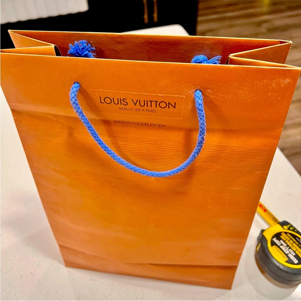 Louis Vuitton Orange + Blue  Medium Gift Bag 🧡